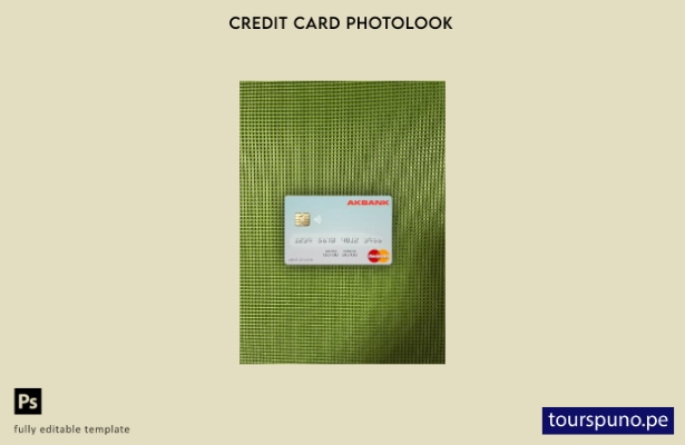 listo para imprimir Malta Akbank T.A.Ş. plantilla frontal de mastercard photoloo
